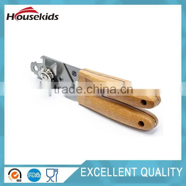 Can Opener - Stainless Steel With Bamboo Wood Handle photo-4
