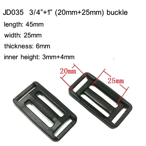 JD035 Plastic Buckle (20+25mm)