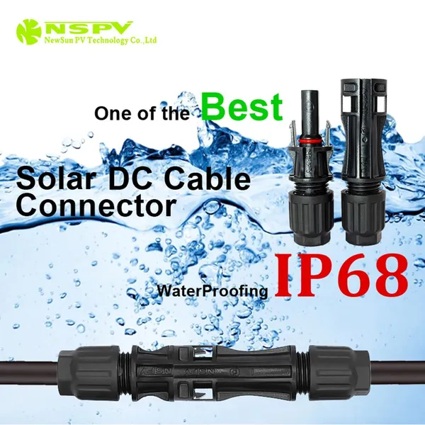 Solar PV 1500V DC Cable Connector Compatible MC4 Type Male Female Connectors