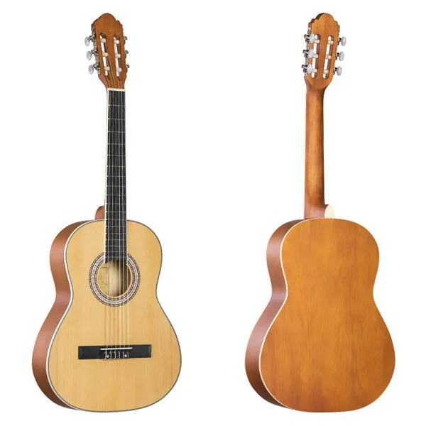 YAN 36-inch Regular Barrel Spruce Top Nanyang Wood Backsides Matte Plywood Classical Guitar YAN-26 photo-2