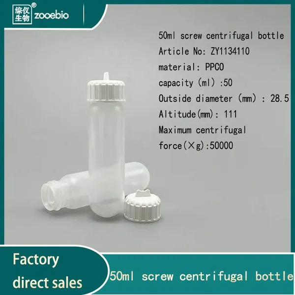 50ml Centrifuge Tubes, Laboratory Sample Tubes Centrifuge Tubes, Autoclavable photo-2