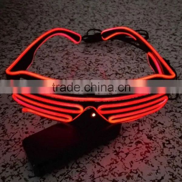 EL Flashing Shutter Shades Glasses for Parties