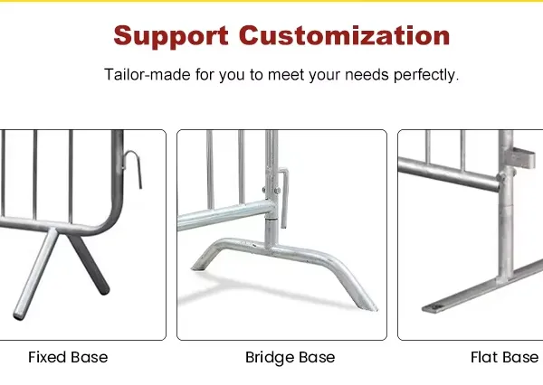 Traffic Parking Safety Bike Rack Barricade Metal Crowd Control Road Barriers Fence for Sale photo-2