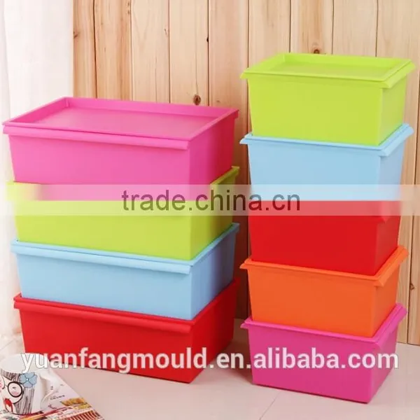 Plastic Turnover Crate Injection Mold Plastic Beer Basket Mould photo-5