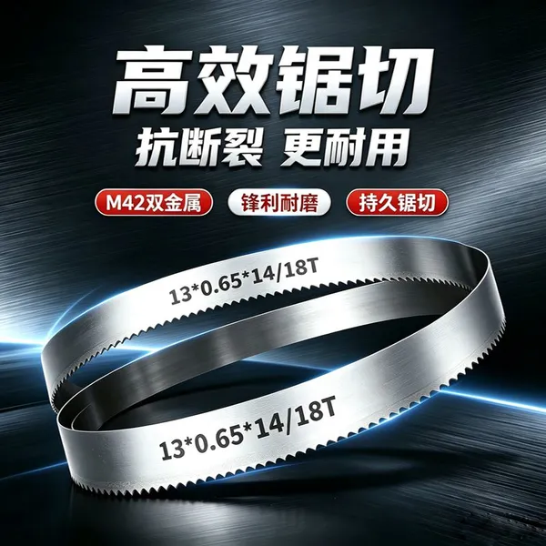 Hongsheng Jiejie Saw Blades, 13 mm Wide, Made of Bimetallic Material, Demonstrate Significant Advantages in Cutting Iron Pipes and Wood. photo-2