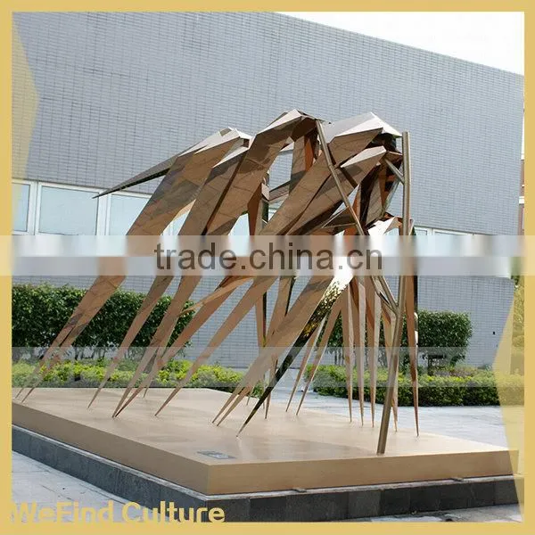 Large Outdoor Landscape Brass Abstract Sculptures