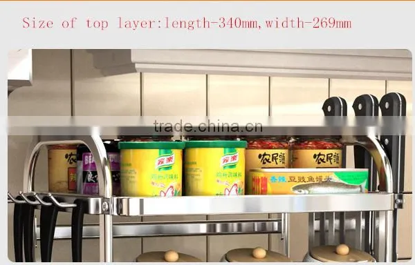 Width 269mm Stainless Kitchen Rack photo-6