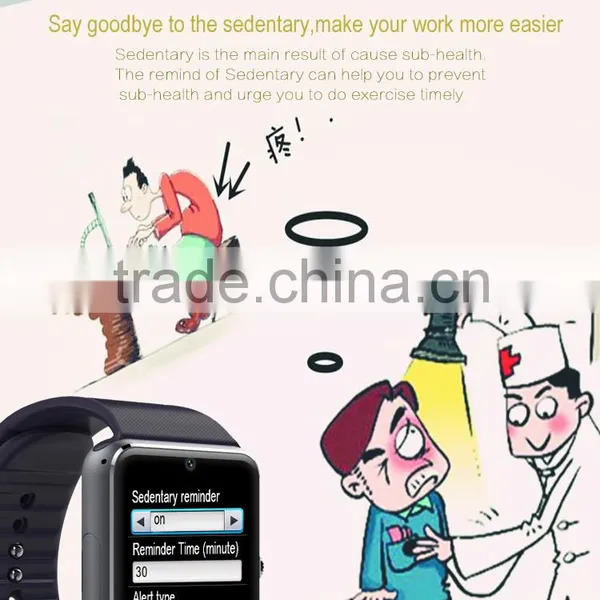 2016 New Fashion Bluetooth Wifi Smart Watch GT08 Android Smart Watch Smart Wrist Band Smart Bracelet Sport Watch Quality Choice photo-6