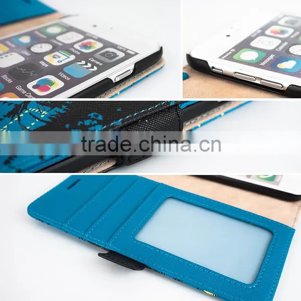 Printing PU Flip Case For Smartphone for IPhone 6/6s for Lady/Women/Female photo-6