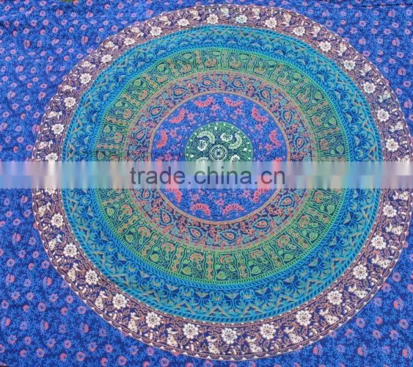 Best Quality Tapestry Couch Cover Embroidered Twin Size Bedcover Large Indian Tapestry Mandala