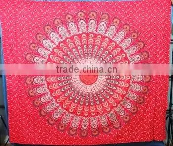 Printed Bed Sheets Cotton Mandala Tapestry photo-2