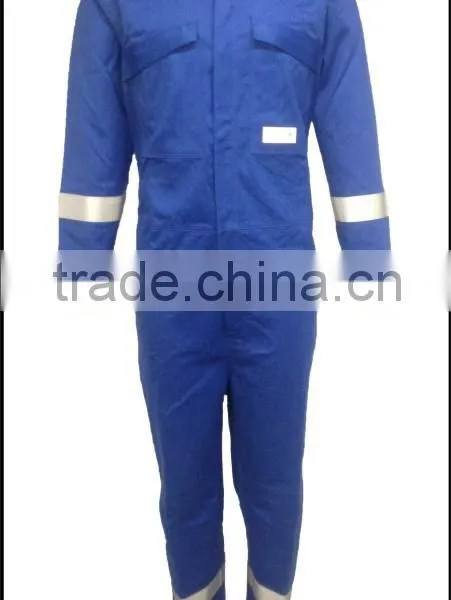 Workwear Industrial 100% Cotton & EN11612 Flame Retardant & Anti-static Reflective Safety Coverall