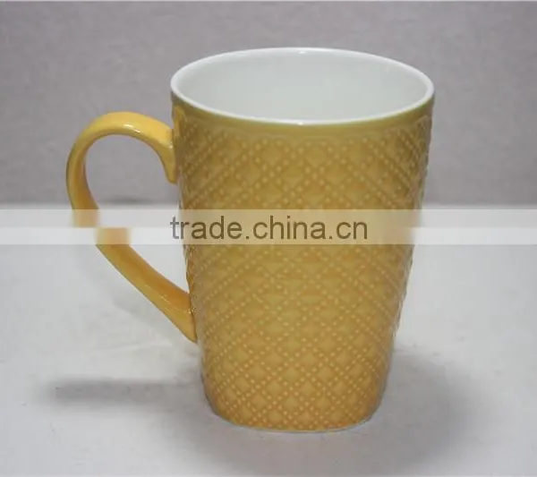 12oz Glazed Ceramic Sublimation Mug Coffee Cup With Square Bottom photo-4