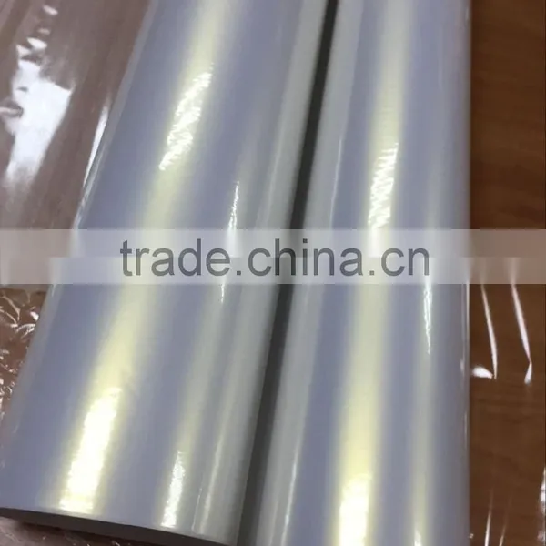 Best Selling 1.52*20m Pearl Chameleon White Film for Car Sticker, White to Gold Car Wrapping Film photo-3