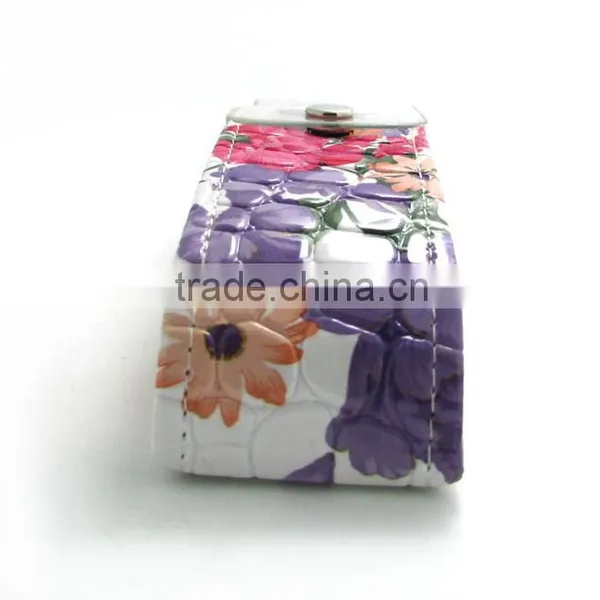 Colorful Flower Pattern Handmade Eyeglasses Glasses Case photo-5