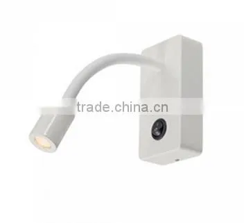 Double Bedding Wall Mounted Black Reading Light photo-3