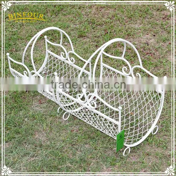 Custom Unique White Metal Magazine Rack for Table Side photo-3
