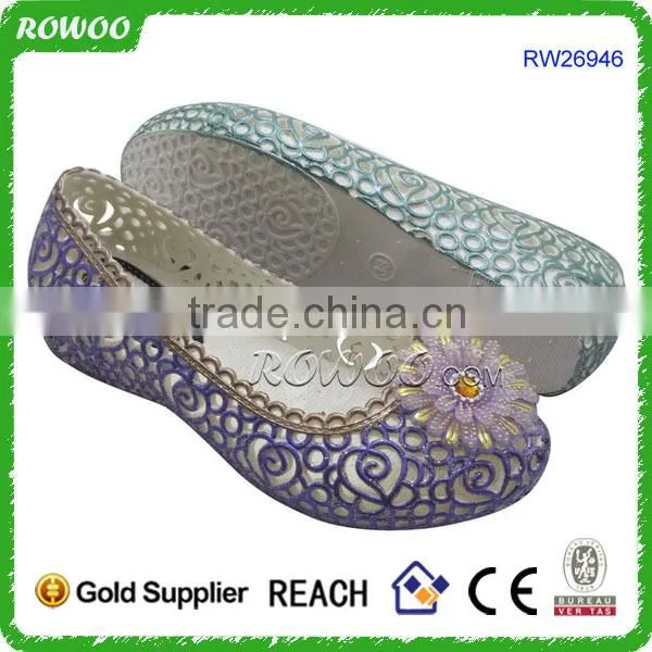 China Summer Cheap Wedge Pvc Comfort Shoes Manufacturer photo-3