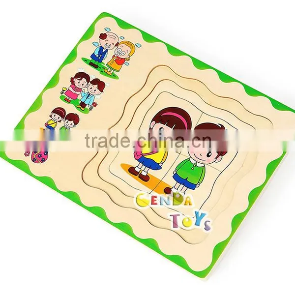 Hot Selling Wooden People's Upgrowth Kids Puzzle Toys photo-5