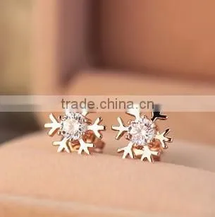 JINSE Gold Plated Earrings Designs For Girls