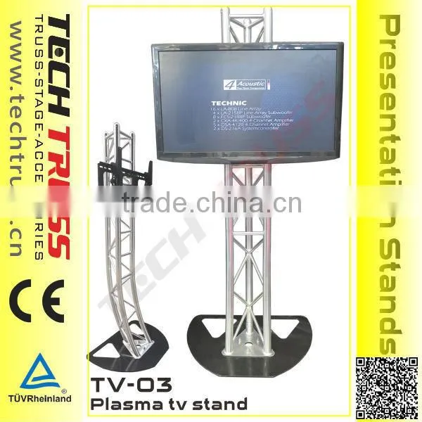 Aluminum Free Standing Curved Corner Stand , TV Stand&hanger photo-4