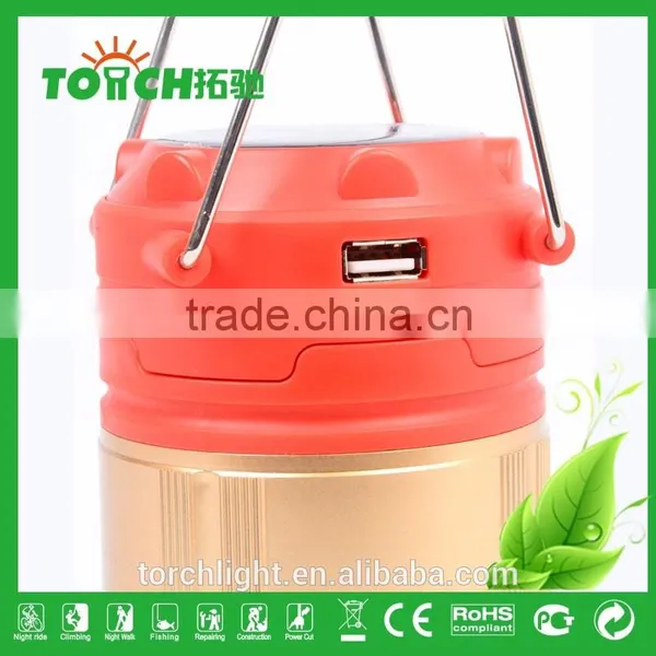 Strong Light Lantern Camping Light Defensa Personal for Outside Hiking Camping Lights Use 3AA Battery Orange Color With Solar photo-6