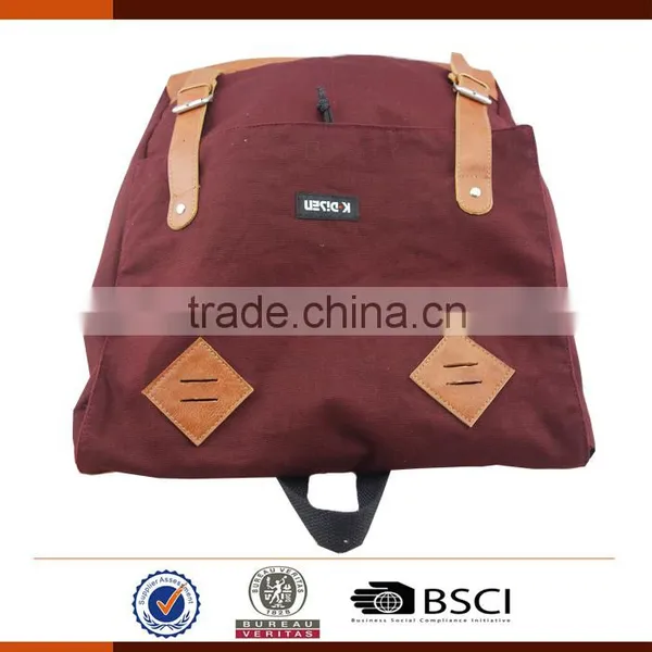 New Fashion Vintage Double Twill Backpack Bag photo-4