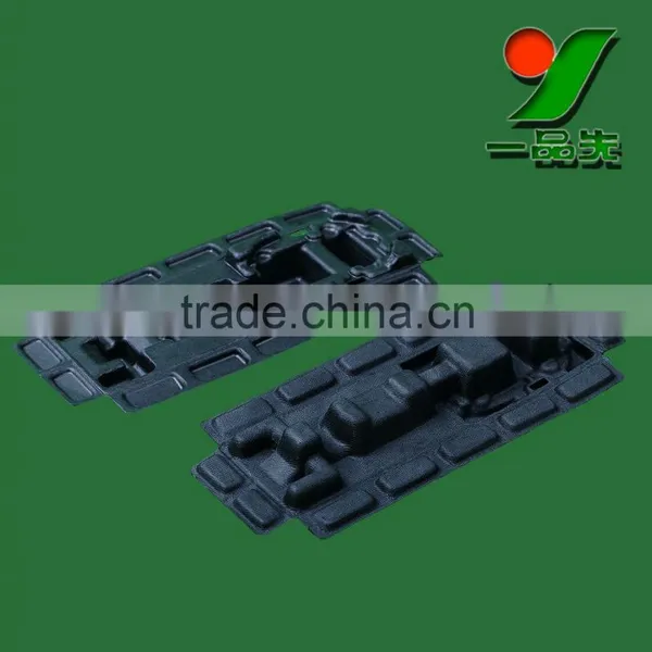 Bulk Sustainable and Biodegradable Wet Pressed Sugarcane Bagasse Molded Fiber Packaging Tray for Electronics photo-4