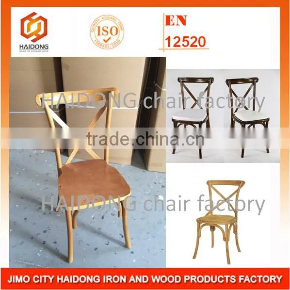 Wooden Cross Back Chair X Back Chair