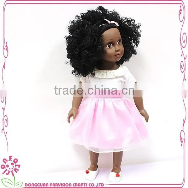 Vinyl Black Dolls 18 Inch Cartoon Design OEM African Dolls for Children photo-2