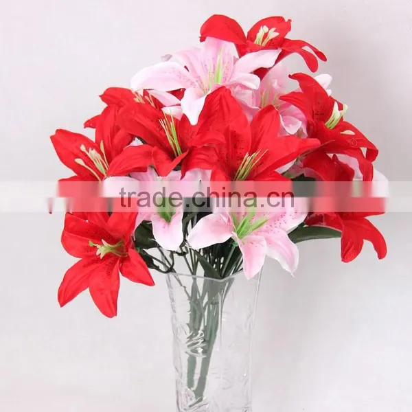 Supply High Quality Oriental White 10 Heads Lily photo-5