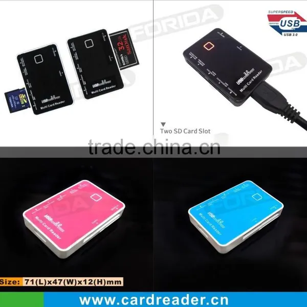 Classic Style Mirror-like Surface 3.0 All in One Card Reader photo-6