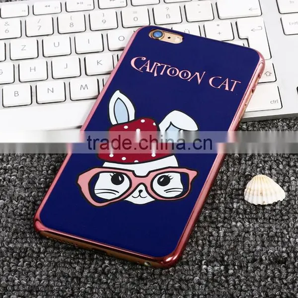 Glasses Cat And Cute Girl Back Cover Case Cheap Price For IPhone 6S photo-4