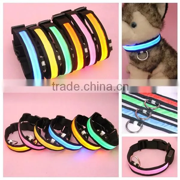 Nylon Buckle Electronic Led Dog Collar