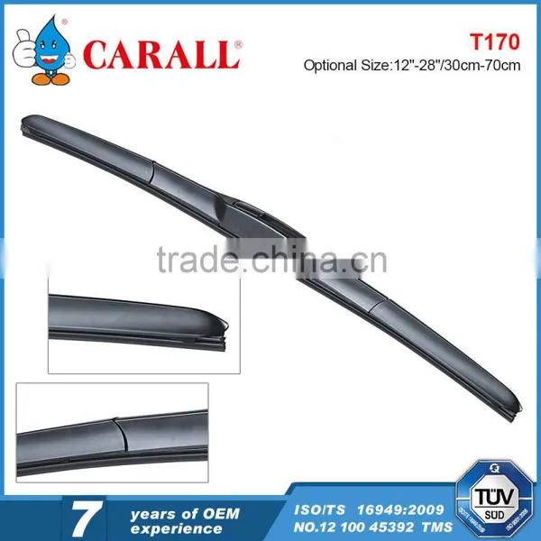 T170 Ideal Streak-free Smooth Quiet Japanese Car Smart Auto Accessories U-Hook J-Hook Arm Windshield 550mm Stealth Wiper Blade photo-4