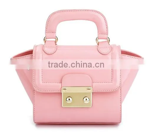 Superior PU Leather Youth Fasion Candy Colors Handbag