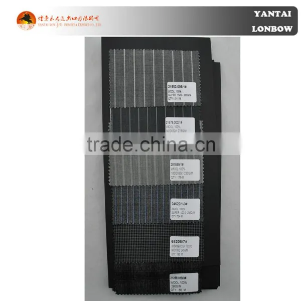 Stripe Wool Fabric for Suits
