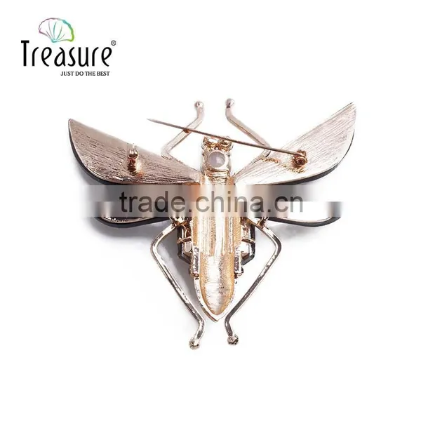 Unique Jewelry Insect Alloy Sheet With Glass Brooch Jewelry for Men and Women photo-6