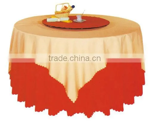 hotel polyester white round banquet wedding Table cloth Skirtless restaurant table cloth
