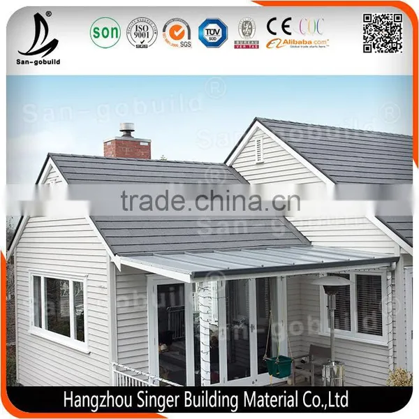 0.4mm Aluminum Zinc Material, Good Price Stone Coated Metal Roofing Sheet photo-4