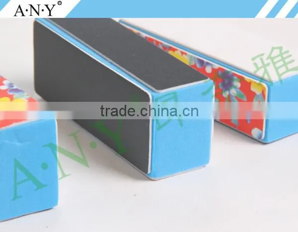 OEM Welcomed Cheap Nail Art Care Flower Printing 4 Side Nail Buffer Polishing photo-5