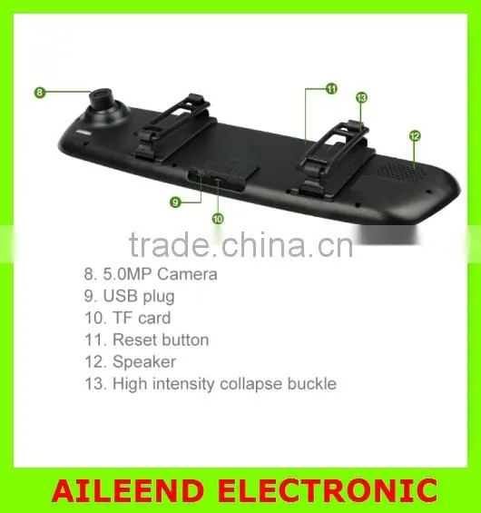 G810 2.4" 140 Degree Wide Angle Full HD 1080P Car DVR Camera Recorder Motion Detection 5MP Camera photo-3