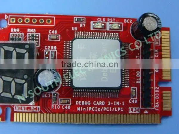 PCI test card desktop test card notebook notebook combo-debug-card (3 in 1)ii red colour diagnostic card