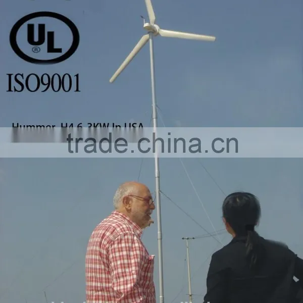 Reliabe and Quiet Running Wind Turbine Generator 3kw for Home /farm/base Station photo-3