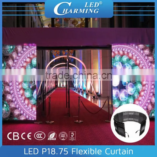 2016 Indoor Led P18.75 Curtain Screen/Wholesale Pioneer dj Screen/wedding Stage Backdrop Light Display photo-2