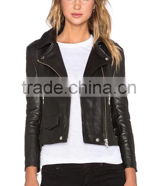 2016 Latest Design Women Pure Leather Jackets for Women Quality Choice photo-5