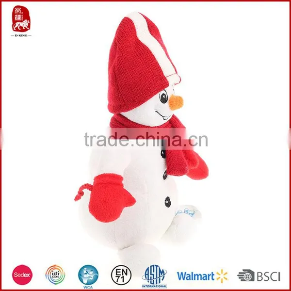 Wholesale Custom Plush Toys Lovely Christmas Snowman to Send Their Children photo-2