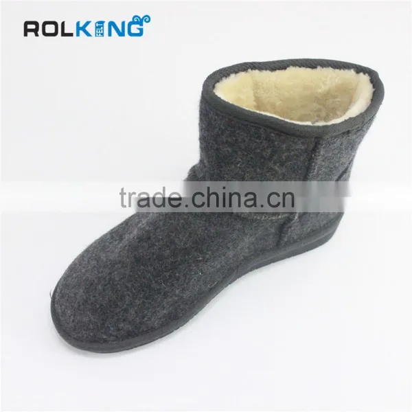 Knee Fashion 100% Wool Felt Boots,woman Shoes photo-2