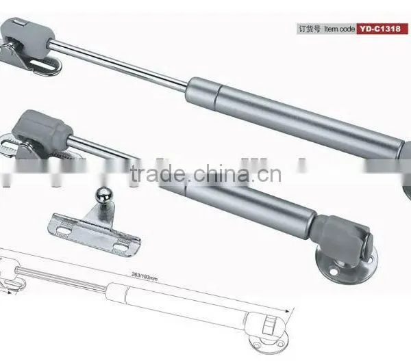 Rubber/Iron head kitchen cabinet gas spring lid support 60n,80n-150n