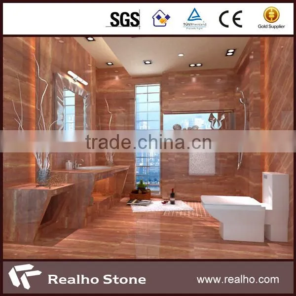 Amazing Red Travertine Marble Countertop Slab Tile